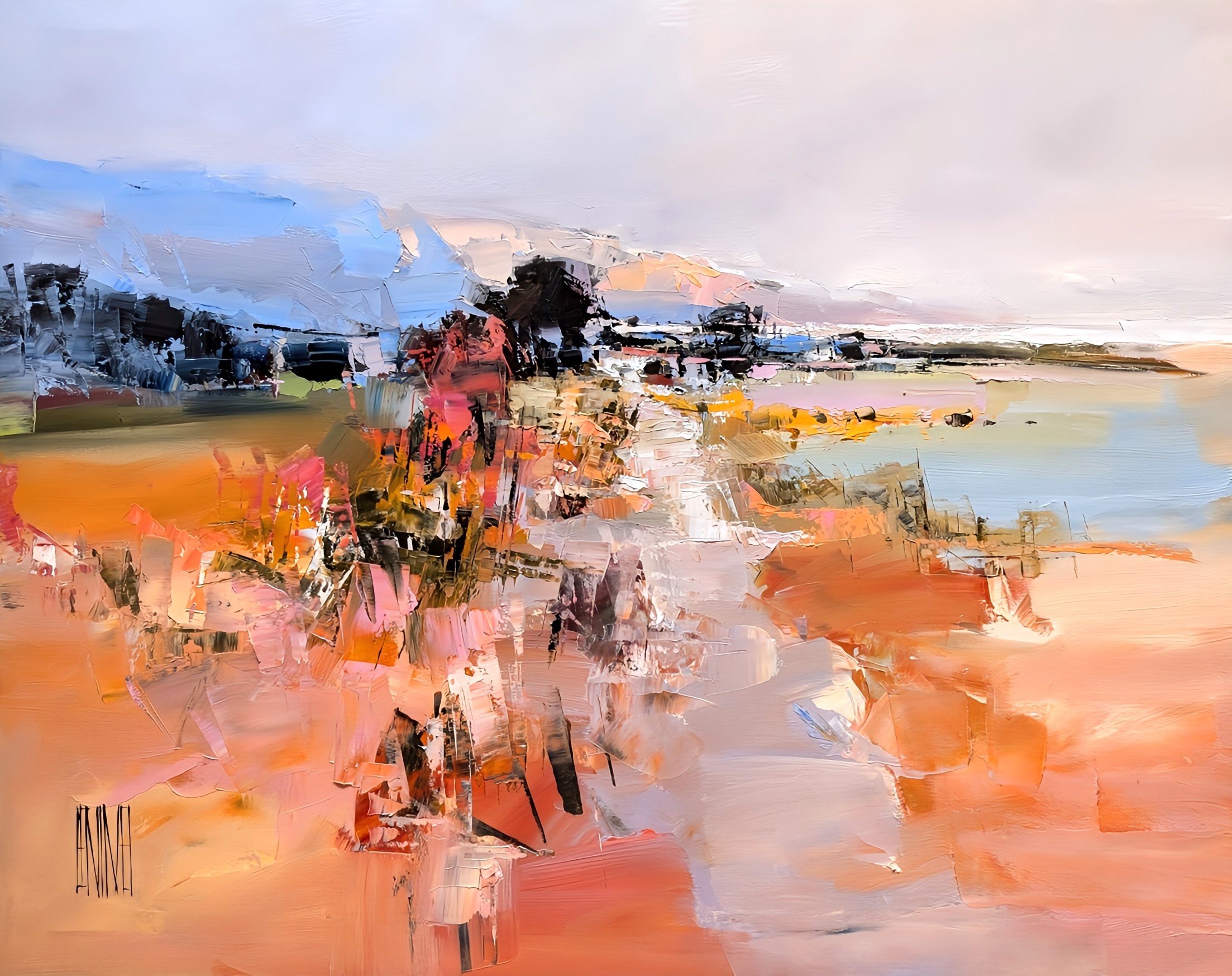 The meadows by the sea 30x40 inches